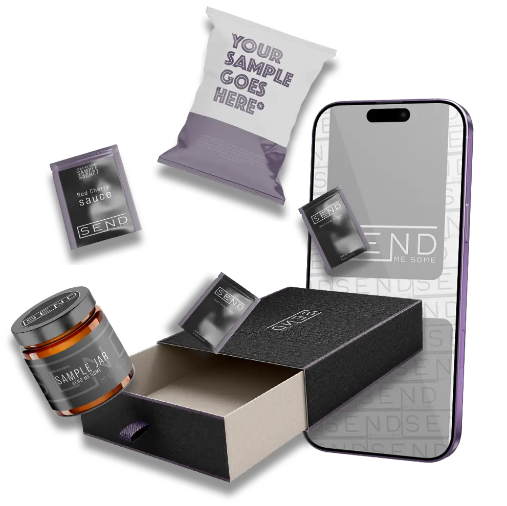 SEND Sample Sachet on Phone