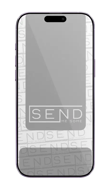 Phone displaying SEND app